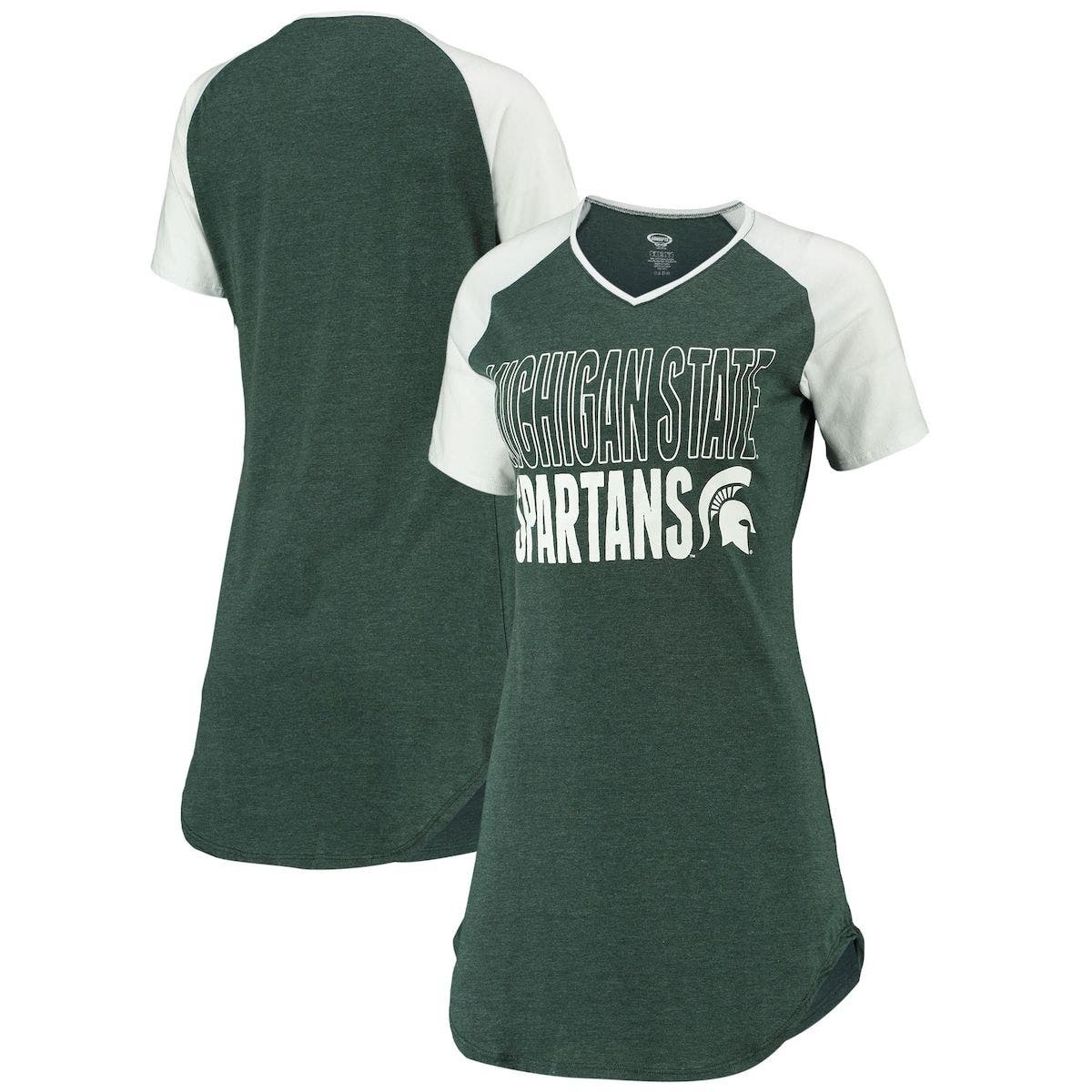 NCAA Michigan State Spartans Adult Women NCAA Womens Sublimated Baseball Tee,Large,Forest NCAA Michigan State Spartans Adult Women NCAA Womens Sublimated Baseball Tee,Large,Forest